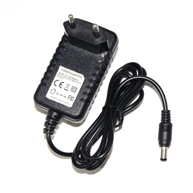Plug-in Power Adapter EU 2-Prong Pin to Dc 5.5X2.1mm Jack 12v 2a 24w Power Supply for Router