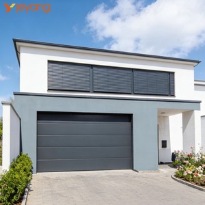 <span class=keywords><strong>Porte</strong></span> de <span class=keywords><strong>garage</strong></span> électrique segmentée de style américain avec isolation thermique, design moderne pour usage domestique - Product Image 2