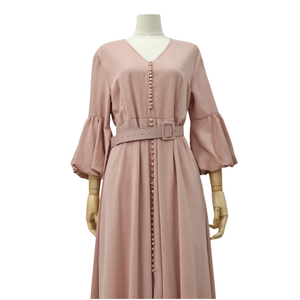 Tinta unita eleganti a 2 strati girocollo girocollo Dubai <span class=keywords><strong>turchia</strong></span> abiti musulmani Abaya 2025 abiti modesti musulmani - Product Image 2
