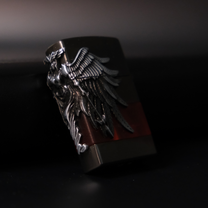 Encendedor de Gas Metálico Creativo con Diseño de Ángel, Demonio, Pistola, Dios, Mito, Llama Abierta, Regalo, Gas Butano - Product Image 2