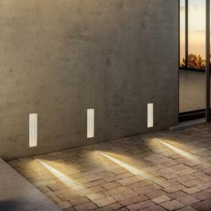 Applique murale LED extérieure encastrée étanche IP65 en aluminium, angle de faisceau 15°, pour jardin, escaliers, murs d'angle, couleur 3000K/6000K - Product Image 4