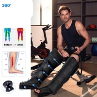 OEM Wireless 8-Kammer-Luftkompressionspressotherapie Neues Physiotherapie-Fuß massage gerät zur Bein wiederherstellung US/IT Plug Calf Boots