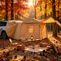Tente de Voiture Gonflable 210D Oxford pour Hayon Arrière 380 x 230 x 190 cm SUV MPV Camping Vente en Gros