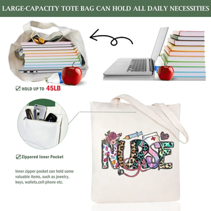 High Quality 100% Cotton <b>Canvas</b> <b>Tote</b> Bag Washable Reusable Grocery Shopper Shoulder <b>Tote</b> - Product Image 4