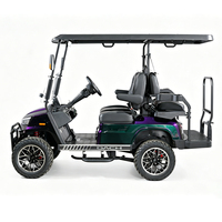 Voiturette de golf électrique avec contrôleur 72V, 4 places, haute qualité, modèle DC-H-F2+2, rehaussée, pour la chasse