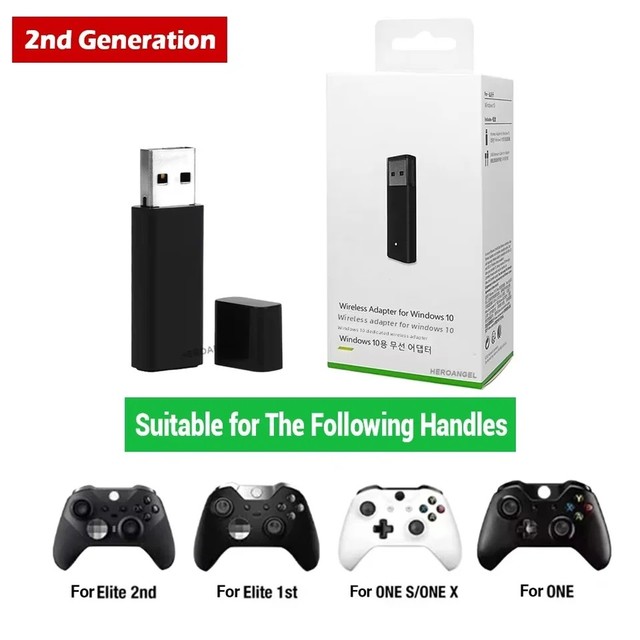 USB Adapter for One S X Series S X Gamepad Controller 2nd Wireless Adapter