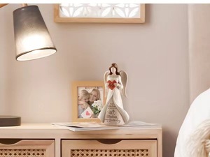 Estatua de Ángel de Resina de Diseño Bonito, Ángel Grande Personalizado con Corazón, Esculturas, Figura, Regalo para el Día de la Madre - Product Image 2