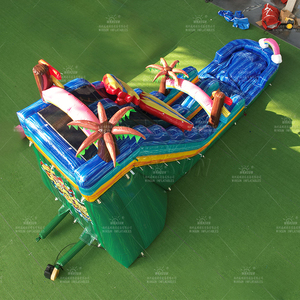 WINSUN Commercial Beach Themed Inflatable Water Slide with Pool for Kids Summer Parties Backyard Water <b>Fun</b> - Product Image 2