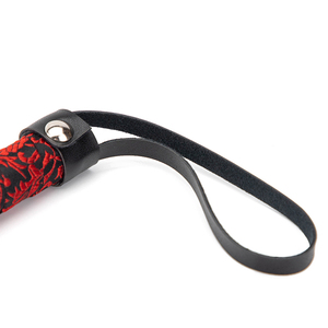 <span class=keywords><strong>Fouet</strong></span> BDSM SM Black Wolf avec sangle en cuir PU et métal pour exercices de Kegel - <span class=keywords><strong>Fouet</strong></span> érotique unisexe - Product Image 4