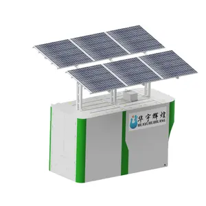 景観地域で使用される工場カスタム75 m 3/d太陽光発電商用パッケージ下水処理プラント