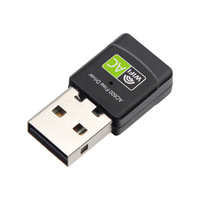 Tarjeta de Red Inalámbrica Wifi de Doble Banda AC600 sin Controlador, Dongle de 600Mbps, Tarjeta de Red USB Inalámbrica de Doble Banda 2.4G y 5GHz