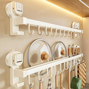 Soporte de pared con ventosa Blue Vine Kitchen para cuchillos, utensilios, tapas de ollas y espátulas, organizador sin perforaciones. - Product Image 2