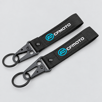 Lanière porte-clés de voiture tressée avec clip de déclenchement métallique, anneau fendu et étiquette logo pour accessoires automobiles en gros