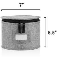 Organisateur de stockage d'assiettes à couverts empilables bols à coque dure pouvant contenir un ensemble de 12 assiettes conteneur de stockage polyvalent pour soucoupe