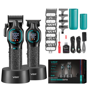 VGR V-886 S2 <span class=keywords><strong>Tagliacapelli</strong></span> <span class=keywords><strong>Professionale</strong></span> con Lama in Ceramica e Motore 9000RPM, Trimmer Cordless per Stilisti e Barbieri - Product Image 2