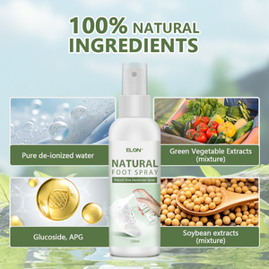 Désodorisant pour chaussures et éliminateur d'odeurs de pieds de 120 ml avec LOGO personnalisé Vente en gros Dissolvant naturel pour chaussures - Product Image 5