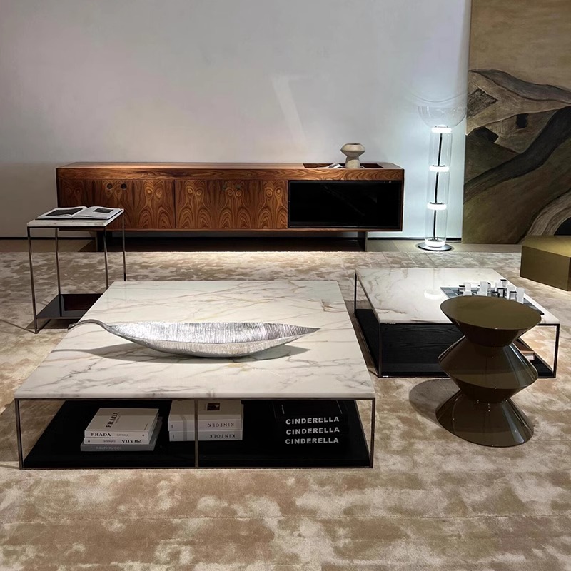 coffee table fluted large