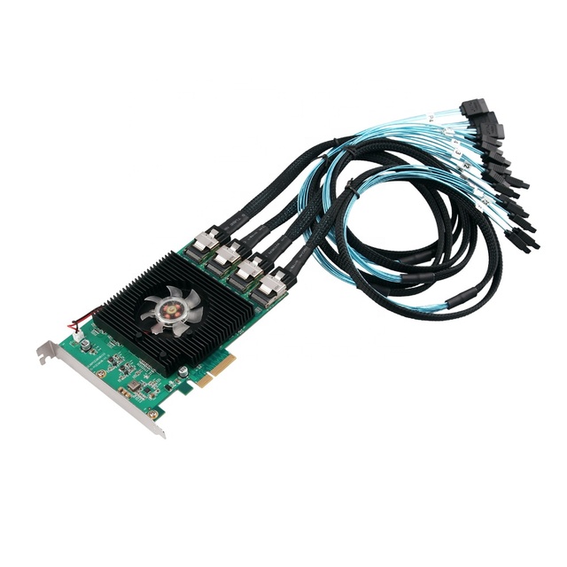Factory OEM Chip 16 Port Pci 3.0 Non Raid Multiplier Port Sata 3 Controller CardCHONGHEE