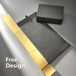 High Quality Recyclable Cardboard <b>Box</b> <b>Clothes</b> Packaging Luxury Black Foldable Collapsible Custom Magnetic Rigid Gift Sponge - Product Image 2