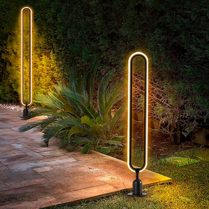 Modern IP65 anma bahçe ve açık peyzaj çim dekorasyon Yard için LED direk ışık su geçirmez alüminyum tasarım - Product Image 2