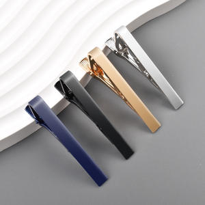 工場製 ステンレス鋼 鏡面研磨 タイクリップ シンプル シャツクリップ ブランク カスタムロゴ彫刻 メンズ ネクタイピン - Product Image 3