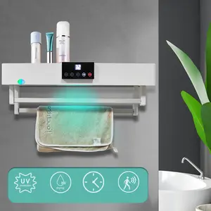 intelligentes elektrisches handtuchregal für badezimmer wandmontage ohne stanzen toilettendesinfektion trocknung handtücher und toilette
