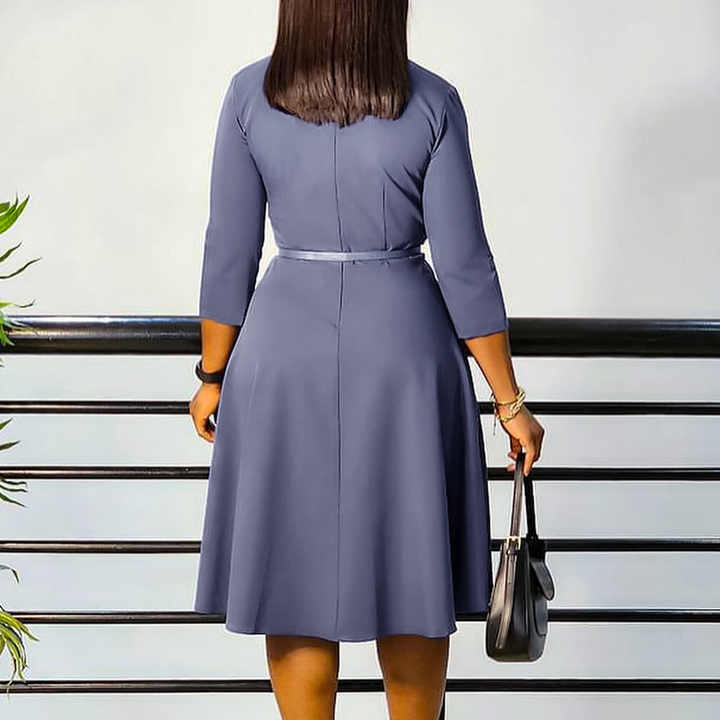 Stylish A-Line Office Dress for Women Summer 2023 Collection