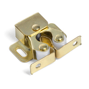 Striker a doppio rullo. Ottone. Rulli in gomma. Montaggio superficiale. Porte in legno. 2 viti. - Product Image 2