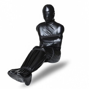 PU Leather <strong>Sleep</strong> <strong>Bag</strong> Full Body <strong>Bondage</strong> Restraints Sleepsack <strong>Bondage</strong> for Adult Game Play - Product Image 1