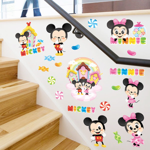 Autocollants muraux Mickey Minnie en PVC, forme irrégulière décorative pour chambres d'enfants, design moderne 20x30 - Product Image 4