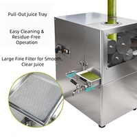 Extractor de Jugo de Caña de Azúcar Automático de Doble Potencia, de Acero Inoxidable, con 4 Rodillos, para Puesto o Barra