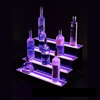 Logo personnalisé rétro-éclairé Bar LED discothèque VIP pour bouteille Glorifier présentateur étagère support avec bricolage éclairer affichage