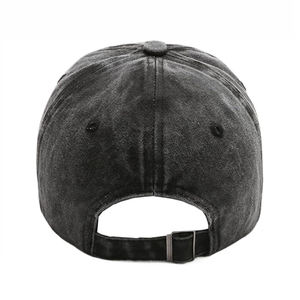 Vente en gros de casquettes de baseball rétro en coton vintage, ajustables, non structurées, de couleur unie, personnalisées, délavées - Product Image 4