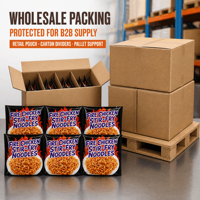 Nouilles Sautees au Poulet Épicées Style Coréen en Gros – Ramen Instantané OEM Marque Privée Exportation Usine