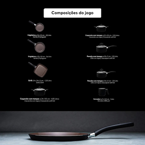 High Quality Ceramic Marble Coated <b>Pot</b> Pan Glass Lids Wooden Soft touch Handles Non Stick 12-Piece Aluminium Cookware <b>Set</b> - Product Image 4