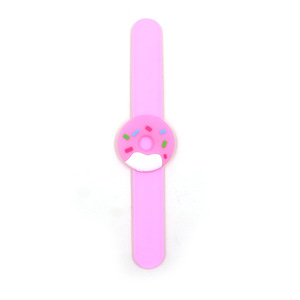 Banda de silicona para niños, donuts de dibujos animados, pulsera Slap, regalos para niños - Product Image 2