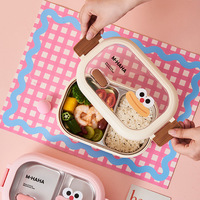 Boîte à lunch isotherme en acier inoxydable, portable, de qualité alimentaire, pour fruits, bureau, étudiants, conteneur de repas, boîte alimentaire anti-fuite