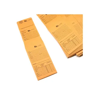 Custom Triple Duty Jewelry Repair Envelopes,Kraft Paper Serial Number Printed Coin Envelopes