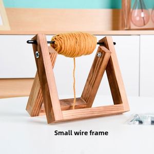 Wholesale Household Pure Handmade Modern Simple Design Wool Rack Rotating Coil Winding Rack Hand-woven Solid Wood - Product Image 3