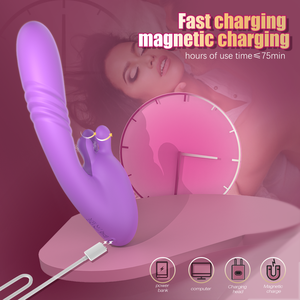 <span class=keywords><strong>Pretty</strong></span> Love, vibrador de conejo con carga USB, Juguetes sexuales de masaje con vibración de punto G para parejas de silicona de alta velocidad para mujeres - Product Image 3