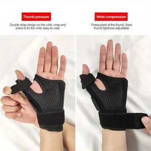 Ademende polsbrace voor carpale tunnel en duimondersteuning, verstelbare handschiene voor pijnverlichting, fabrieksgroothandel - Product Image 5