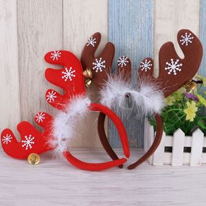Wholesale <b>Christmas</b> Feather Antlers Bell Headbands Plastic Deer-Shaped Handmade Popular Body <b>Decorations</b> for Party <b>Supplies</b> - Product Image 2