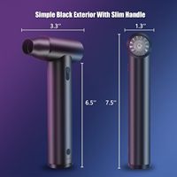 Souffleur d'air comprimé portable sans fil électrique 130000 tr/min avec lumière LED en alliage d'aluminium pour voiture