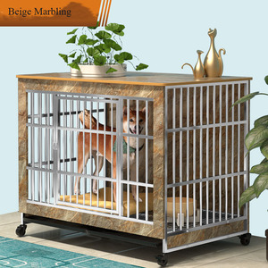 גדול נירוסטה עץ כלב בית עם נשלף אסלה - Product Image 5