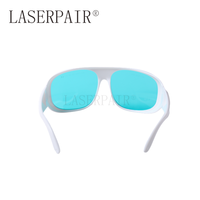 Lunettes de protection laser de qualité CE EN207 620-700nm lunettes de sécurité de beauté médicale dentaire lunettes lunettes avec cadre blanc
