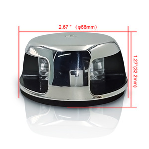 Luz de Navegación LED de 2.67 Pulgadas en Acero Inoxidable 12Vdc para Uso en Yates y Embarcaciones - Product Image 1
