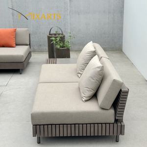 Conjunto de Sofás Dobles de <span class=keywords><strong>Madera</strong></span> de Teca para Exteriores, Lujosos, Duraderos y Cómodos, para Jardín, Parque u Hotel - Product Image 4