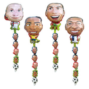 Decoración de Fiesta con Globos de Aluminio con Diseño de Camisetas Multinacionales de la Copa de Europa de Fútbol para Noche de Fútbol - Product Image 4