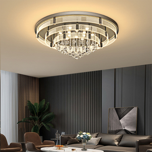 2023 nóng bán dropshipping chất lượng tốt rõ ràng nhỏ Pha Lê Acrylic Chụp đèn <span class=keywords><strong>LED</strong></span> Đèn Trần - Product Image 1