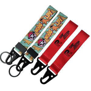 Gewebter Lanyard-Schlüssel bund, hochwertiges Polyester, kunden spezifisches Logo, für Firmen geschenke - Product Image 1